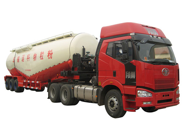 低密度粉粒物料運(yùn)輸半掛車