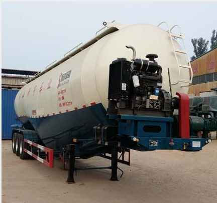 低密度粉粒物料運(yùn)輸半掛車