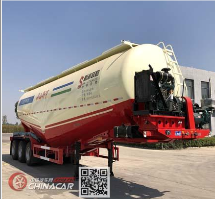 低密度粉粒物料運(yùn)輸半掛車